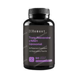 ZENEMENT Trans-Resveratrol NAD+ Liposomada 90 Gélules, Complément Alimentaire Antioxydant