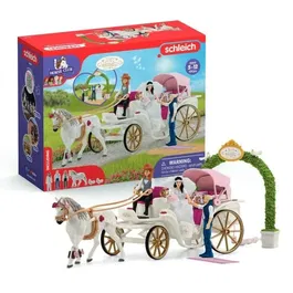 Schleich 42641 Horse Club - Figurine Calèche des Mariés, 106 pièces, Jeu de construction dès 5 ans