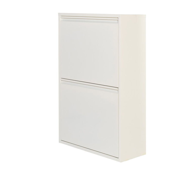 Jobgar Armoire métallique de recyclage 4 tiroirs blanc 92 x 60 x 25 cm