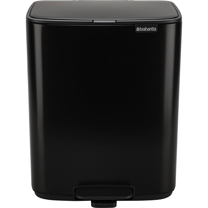 Brabantia Bo Poubelle à Pédale 12 Litres Noir Mat Brabantia Bo Poubelle à Pédale 12 Litres Noir Mat