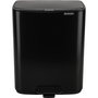 Brabantia Bo Poubelle à Pédale 12 Litres Noir Mat