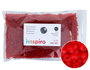 Innspiro Rocaille de verre ronde glacée rouge 3,8 mm 500g