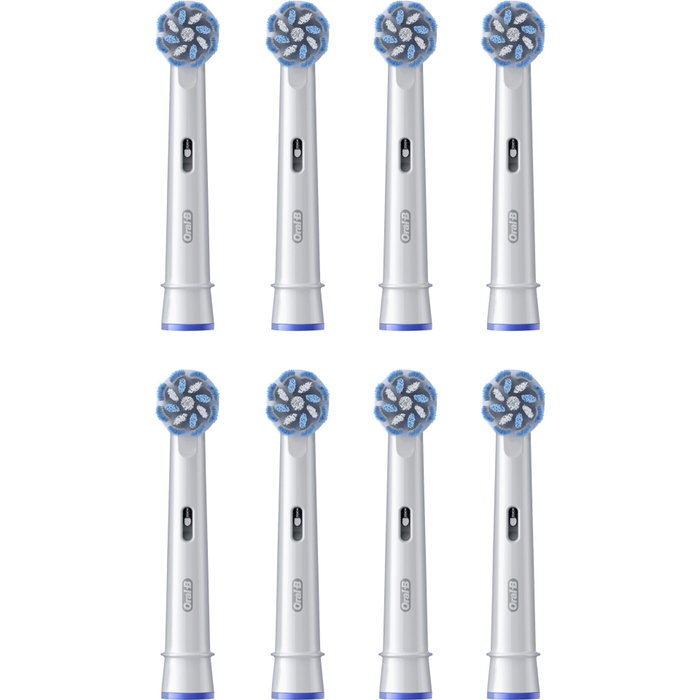 Oral-B Têtes de brosse à dents Pro Sensitive Clean, Lot de 8, Blanc