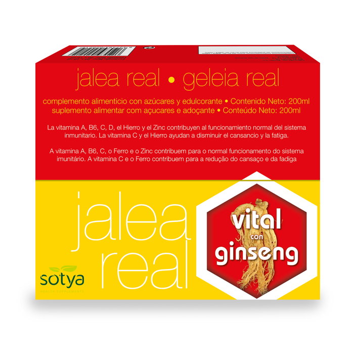 SOTYA Jalea Real Vital avec Ginseng 20 ampoules