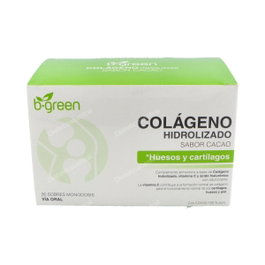 B.Green (Lab. Lebudit) Colagéno Hidrolisé Cacao 30 Sachets Complément Alimentaire
