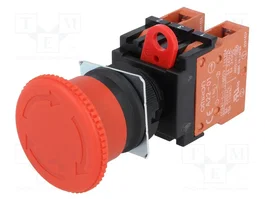 OMRON Commutateur de sécurité A22E-M-02 Rouge NC x2