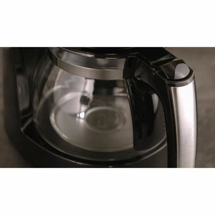 Melitta Enjoy Top Glass Noir/Acier brossé