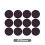 Hantums Set de 12 patins en feutre adhésifs ronds Ø20mm - Marron