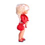 Nancy - Nal20000 - Collection Évasion - Figurine de la célèbre poupée années 70 avec robe blanche et veste rouge en cuir - Version en espagnol