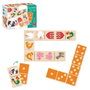 Diset - Domino de la Ferme en Bois pour Enfants - Jeu d'Associations avec 28 Pièces Reversibles - À partir de 2 Ans