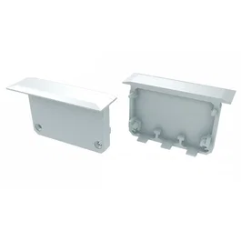 Tapón Final Perfíl Tipo INSO - Aluminio - Blanco