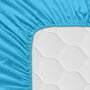 Drap housse HappyFriday BASIC KIDS Turquoise 60 x 120 x 14 cm