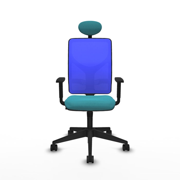 Piqueras y Crespo Chaise de Bureau Motilla Turquoise et Bleu