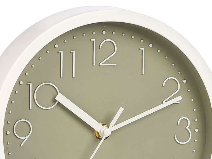 Giftdecor Horloge Ronde 20 cm Simple Couleurs Variées Plastique et Verre Pile AA Non Incluse (Set de 12)