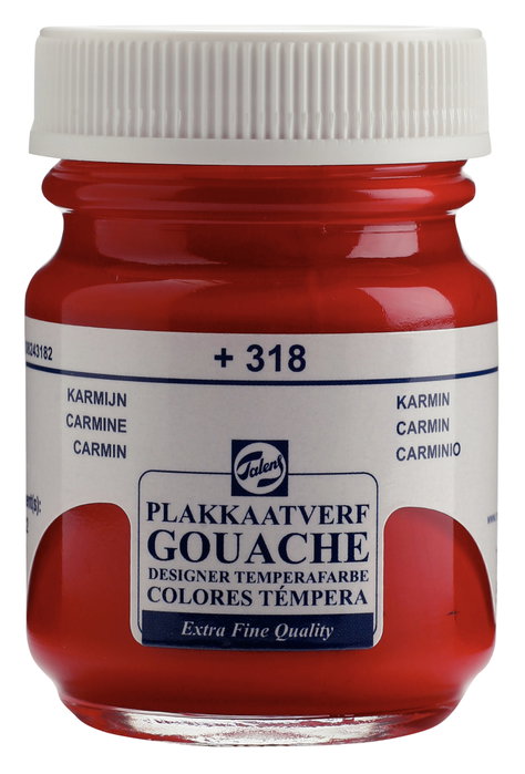 Talens Peinture Tempera Extra Fine Carmin 318, 50 ml Talens Peinture Tempera Extra Fine Carmin 318, 50 ml