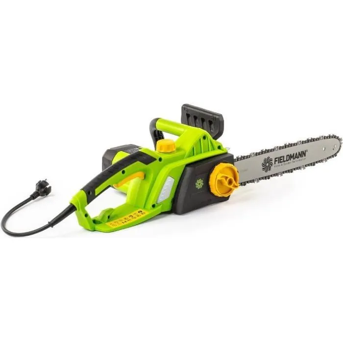 Fieldmann FZP 2110-E Tronçonneuse Électrique 1800 W, Barre de 355 mm, 6500 tr/min, Pour Élagage et Travail du Bois avec Frein de Sécurité Fieldmann FZP 2110-E Tronçonneuse Électrique 1800 W, Barre de 355 mm, 6500 tr/min, Pour Élagage et Travail du Bois avec Frein de Sécurité