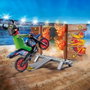 Playmobil Stunt Show 71808 - Duo de cascadeurs avec quad et moto
