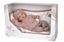 Muñecas Arias Poupée Elegance Andie avec couverture (poupée lestée) 40 cm corps souple