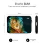 Subblim Housse Trendy pour ordinateur portable 15.6 pouces en néoprène avec design lion, étui de protection léger
