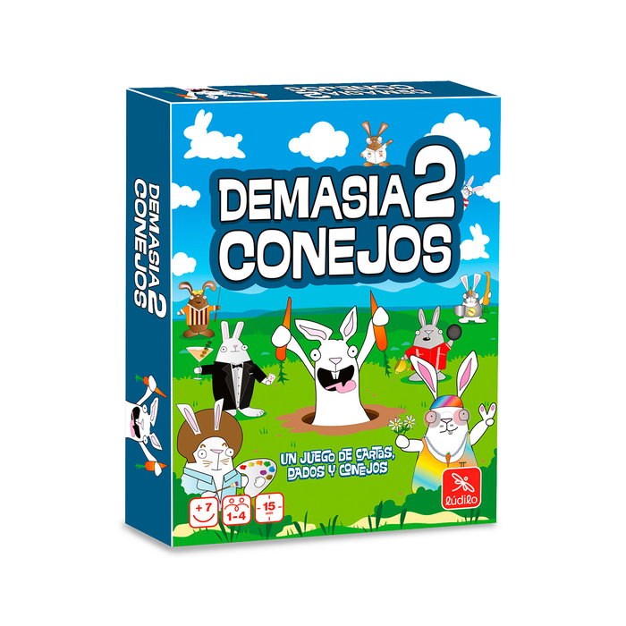 Ludilo Demasia2 Conejos 89025 - Jeu de cartes familial, dès 7 ans, attrapez les lapins