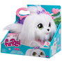 furReal Peluche Interactive Just Play GoGo Walkin' Pup - Chiot Blanc qui Marche et Aboie - Jouet pour Enfant à Partir de 4 Ans avec Correa et Accessoires (Réf. 28119)