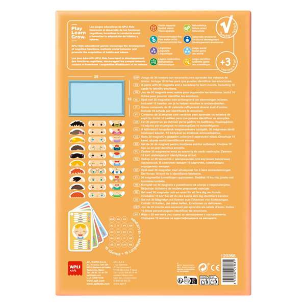 Apli Jeu Magnétique États d'humeur 30 Pièces Multilingue