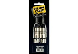 YELLOWCAB Adaptateur 1/4? Stéréo Mâle vers 2 XLR Femelle