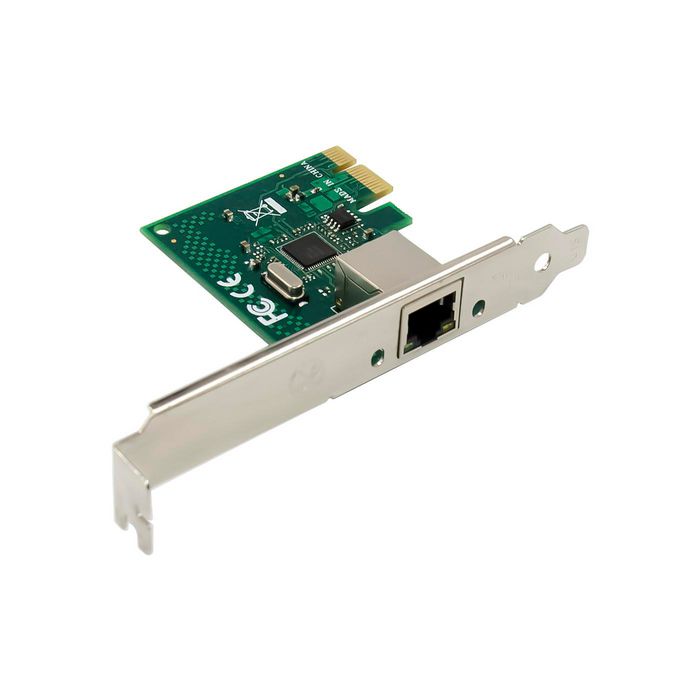 MicroConnect Carte réseau PCIe Intel i210 Gigabit - Contrôleur Intel WGI210AT - 1 port RJ45 - Compatible Windows, Linux, VMware