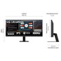 LG Monitor UltraWide 29U511A-B 29 pouces UWFHD 100 Hz Noir