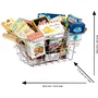 KLEIN Panier à provisions en métal jouet d'épicerie avec aliments factices Baleine, Bonne Maman, Capri-sun, Findus, Knorr