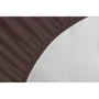 LOVELY HOME Drap-housse 140x190+30 cm Marron chocolat 100% Coton Réf. LH71596