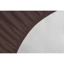 LOVELY HOME Drap-housse 140x190+30 cm Marron chocolat 100% Coton Réf. LH71596