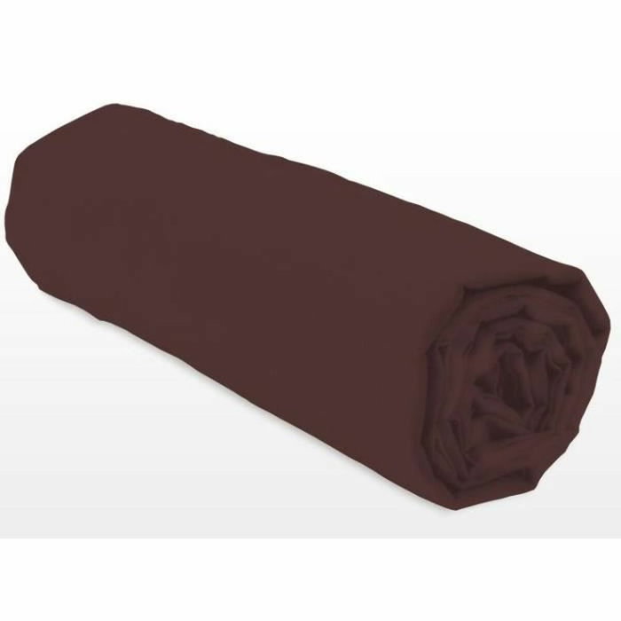 Lovely Home Drap-housse Marron 140x190+30 cm