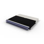 PATCHBOX patchbox.one / Rack de brassage réseau 8RU avec câbles UTP Cat.6a retractables, couleur violette - Gestion de câbles pour baie