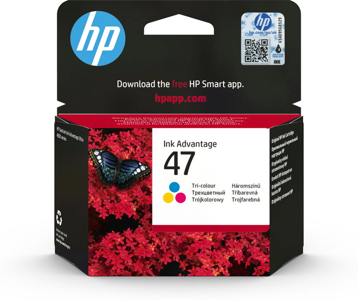 HP Cartouche d'encre originale 47 - Couleur (Cyan, Magenta, Jaune) - DeskJet 4828 HP Cartouche d'encre originale 47 - Couleur (Cyan, Magenta, Jaune) - DeskJet 4828