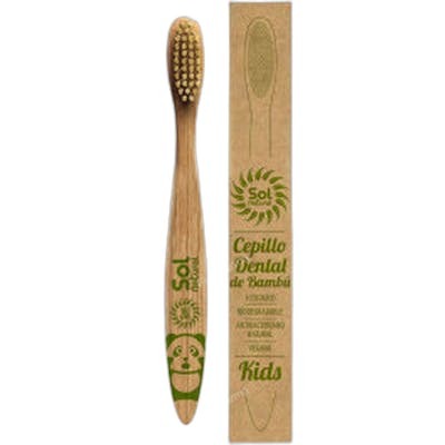 SOL NATURAL Brosse à dents en bambou pour enfant SOL NATURAL Brosse à dents en bambou pour enfant