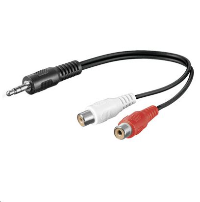 MicroConnect Câble adaptateur audio 3,5 mm mâle vers RCA femelle, 0,2 m MicroConnect Câble adaptateur audio 3,5 mm mâle vers RCA femelle, 0,2 m