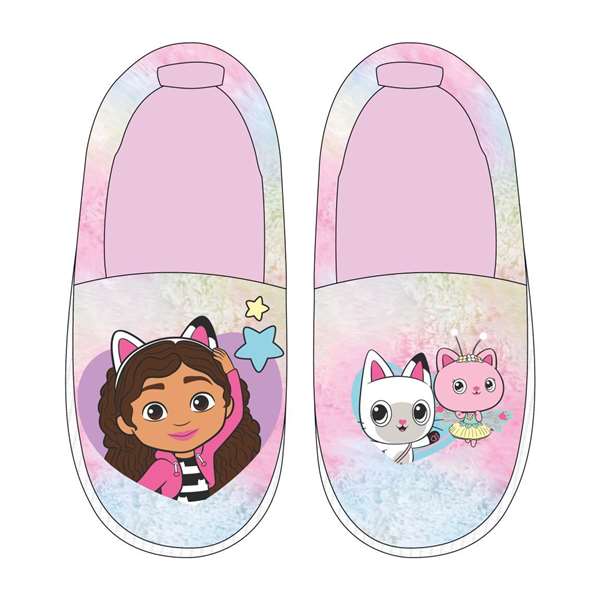 Cerda Zapatillas T22/23 - Pantoufles de maison pour fille avec applications Gabby's Dollhouse, rose, taille 22-23