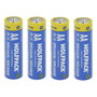 WOLFPACK LINEA PROFESIONAL Piles Alcalines AAA LR-6, Pack de 4 pièces