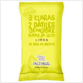 Paleobull Barritas protéinées au citron, goji et gingembre – Boîte de 15 unités