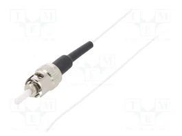 QOLTEC Pigtail en fibre optique ST/UPC, 2m, 9/125µm, argenté