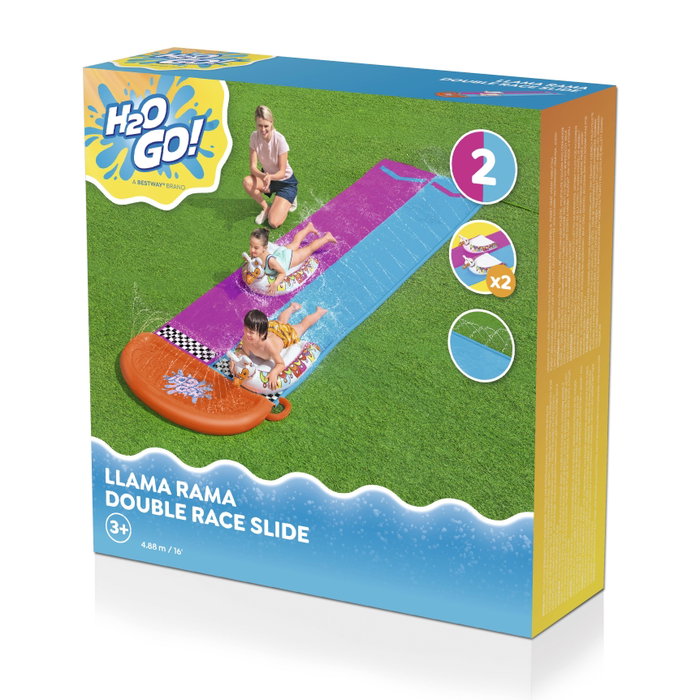 Bestway Piscine avec toboggan gonflable Animaux Lama 488x138 cm +3 Ans Jardin 52320 Bestway Piscine avec toboggan gonflable Animaux Lama 488x138 cm +3 Ans Jardin 52320