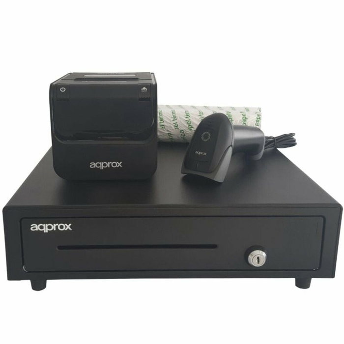 Tiroir caisse enregistreuse approx! APPPOSPACK4180-2D Noir Tiroir caisse enregistreuse approx! APPPOSPACK4180-2D Noir