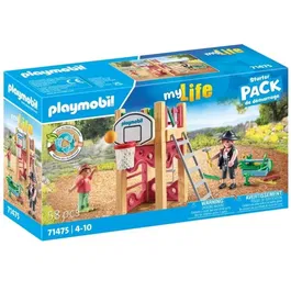 Playmobil 71475 - Charpentier avec Tourelle de Jeu My Life - 58 Pièces - Jeu de Rôle Créatif pour Enfants