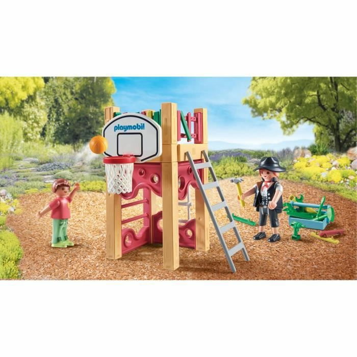 Playmobil 71475 Charpentier avec tourelle de jeu - My Life Playmobil 71475 Charpentier avec tourelle de jeu - My Life