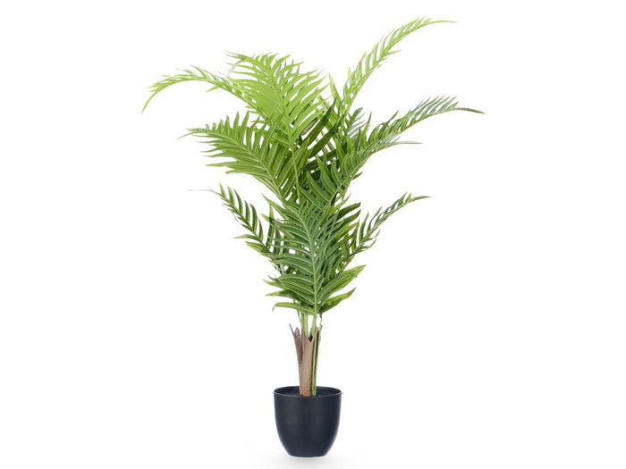 Ibergarden Plante Areca Artificielle 90 cm Vert Plastique avec Pot (Set de 4)