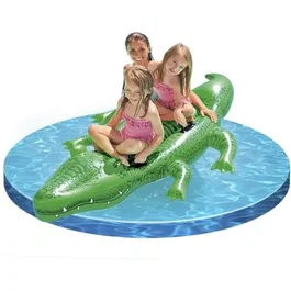Intex - Crocodile gonflable à chevaucher pour piscine - Jouet aquatique pour enfants dès 3 ans - Longueur 193 cm - Mixte
