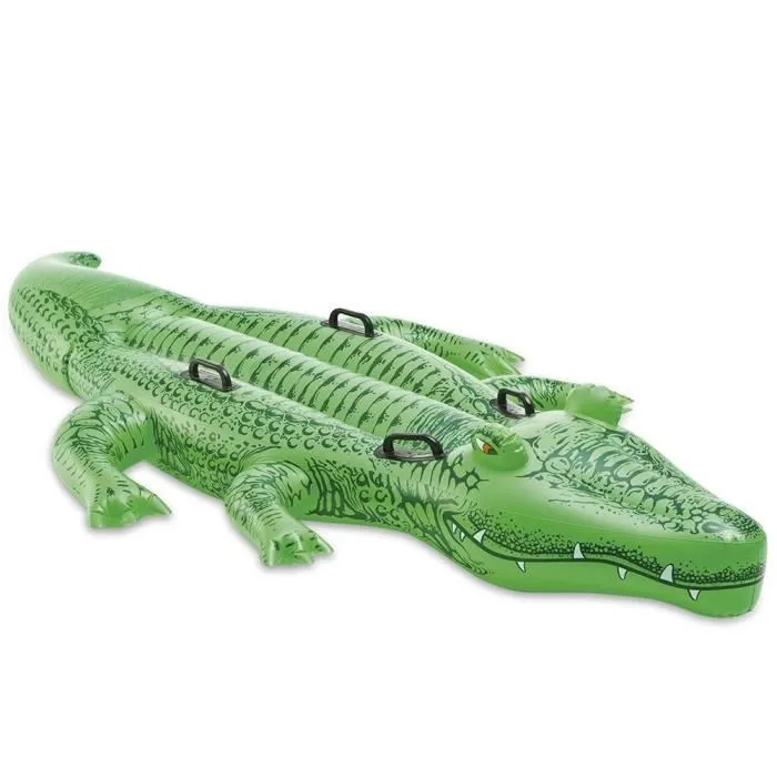 Intex - Crocodile gonflable à chevaucher pour piscine - Jouet aquatique pour enfants dès 3 ans - Longueur 193 cm - Mixte