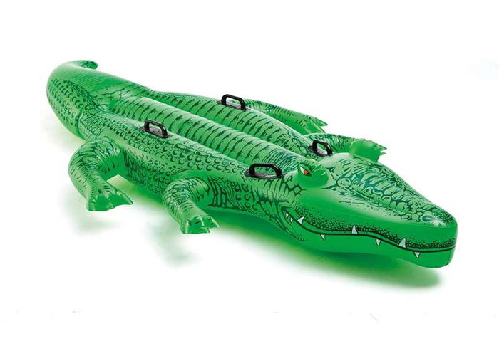 Intex Crocodile à chevaucher Bleu et vert