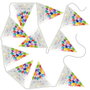 Party Time Guirlande de 10 Fanions, 3,6 m